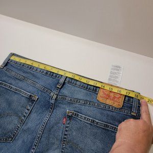 Men's Levi's 514 relaxed fit  denim blue jeans 36 x 30